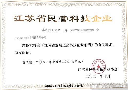 江蘇省(shěng)民(mín)營科技企業